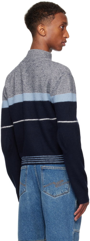 Sveter Martine Rose Martine Rose Striped Turtleneck Sweater Modrá | 941YA09504-28416286, 2