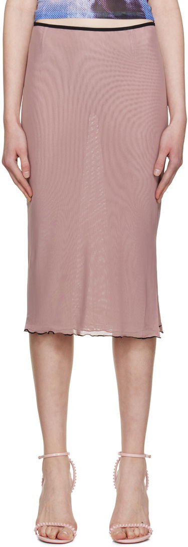 Sukňa Miaou Miaou Moni Mesh Midi Skirt Ružová | 4005PM2CTM, 0