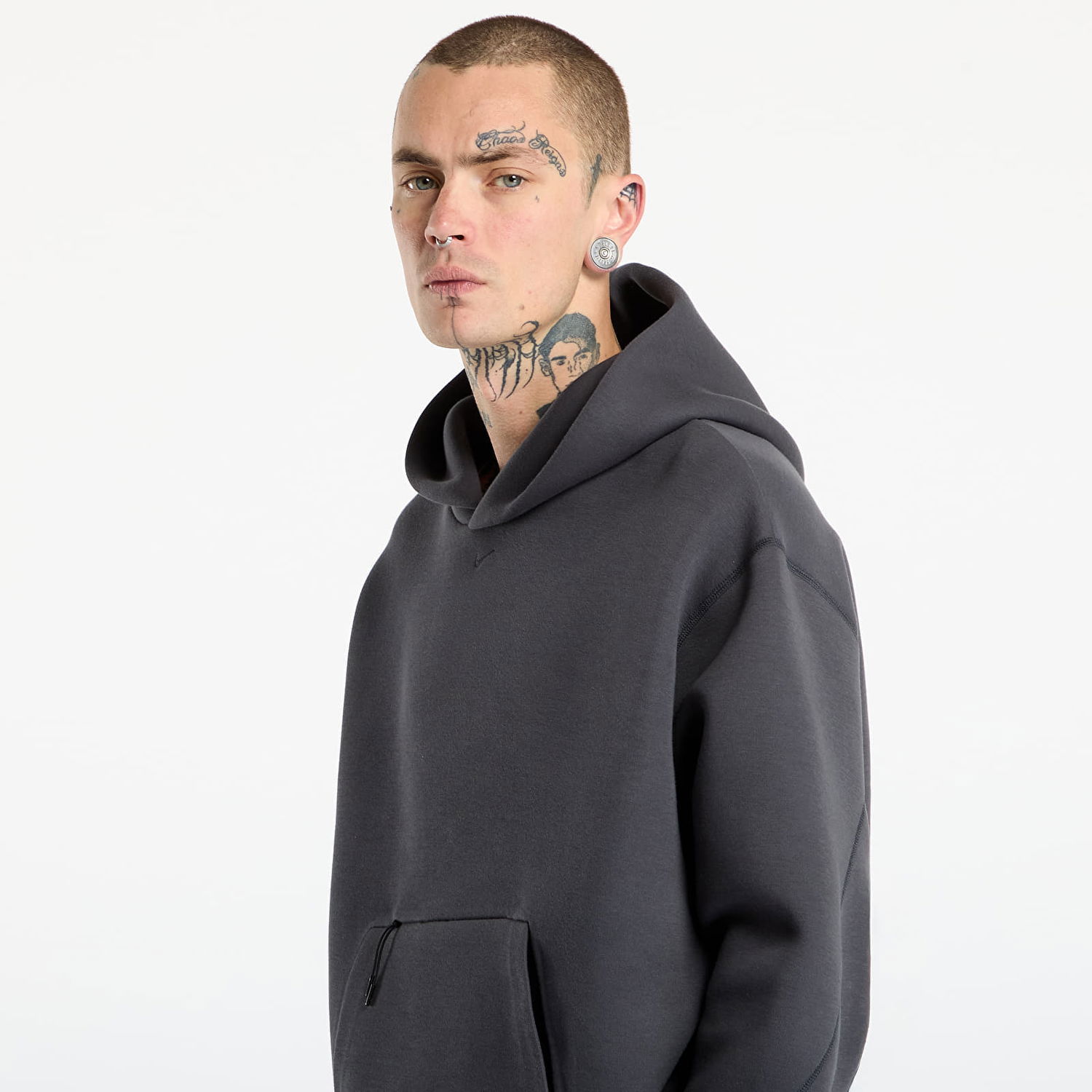 Mikina Nike Tech Fleece Oversized Hoodie Šedá | HV6535-060, 1