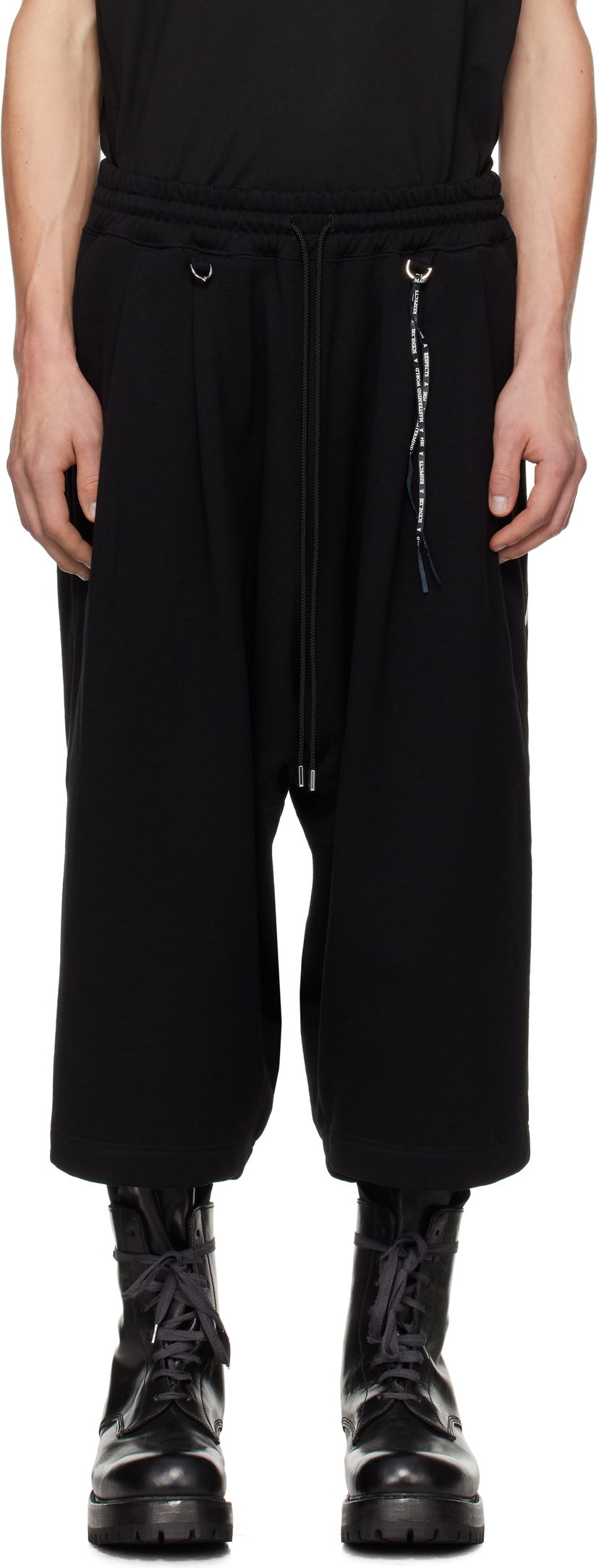 Tepláky Mastermind WORLD Wide Fit Jumbo Ankle Sweatpants Čierna | MW24S13-PA043-001