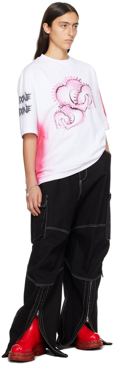 Tričko We11done Graphic Print T-Shirt Biela | WD-TT3-23-748-U-WH, 3