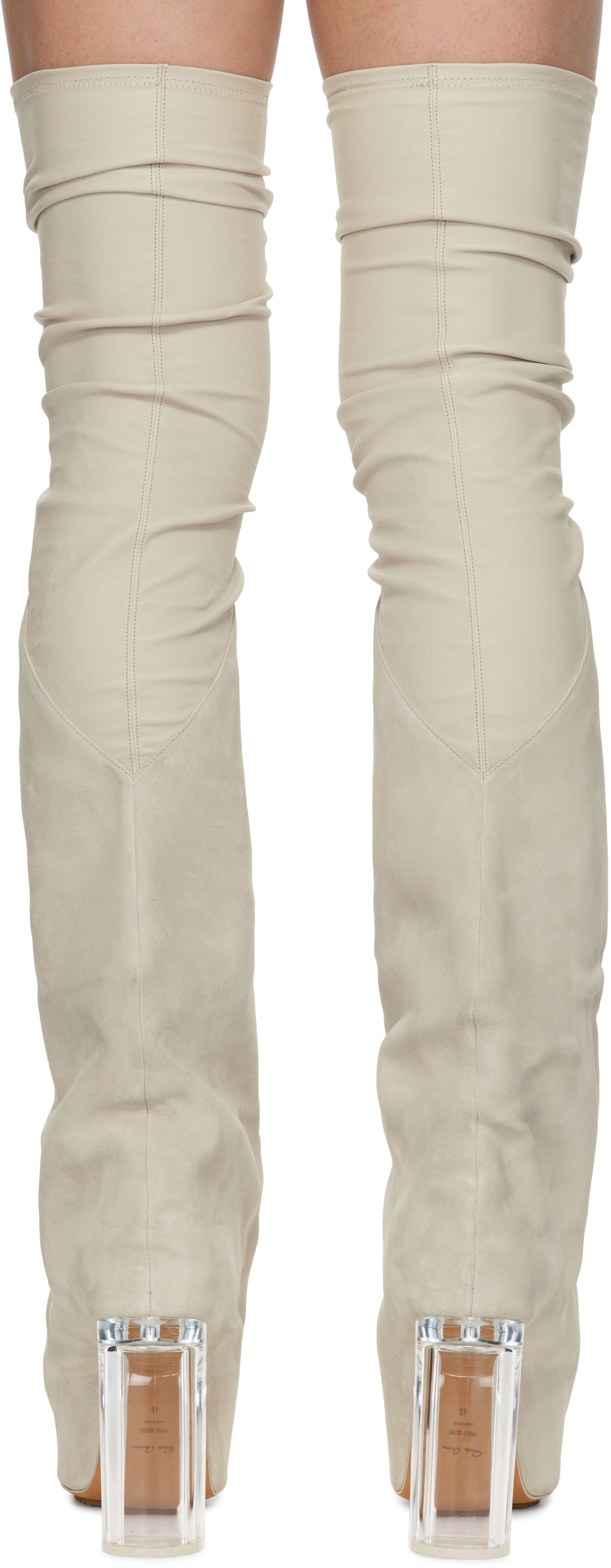 Ponožky Rick Owens Rick Owens Hollywood Taco Kiss Tall Boots Béžová | RR01E5843 LSLVS0, 1