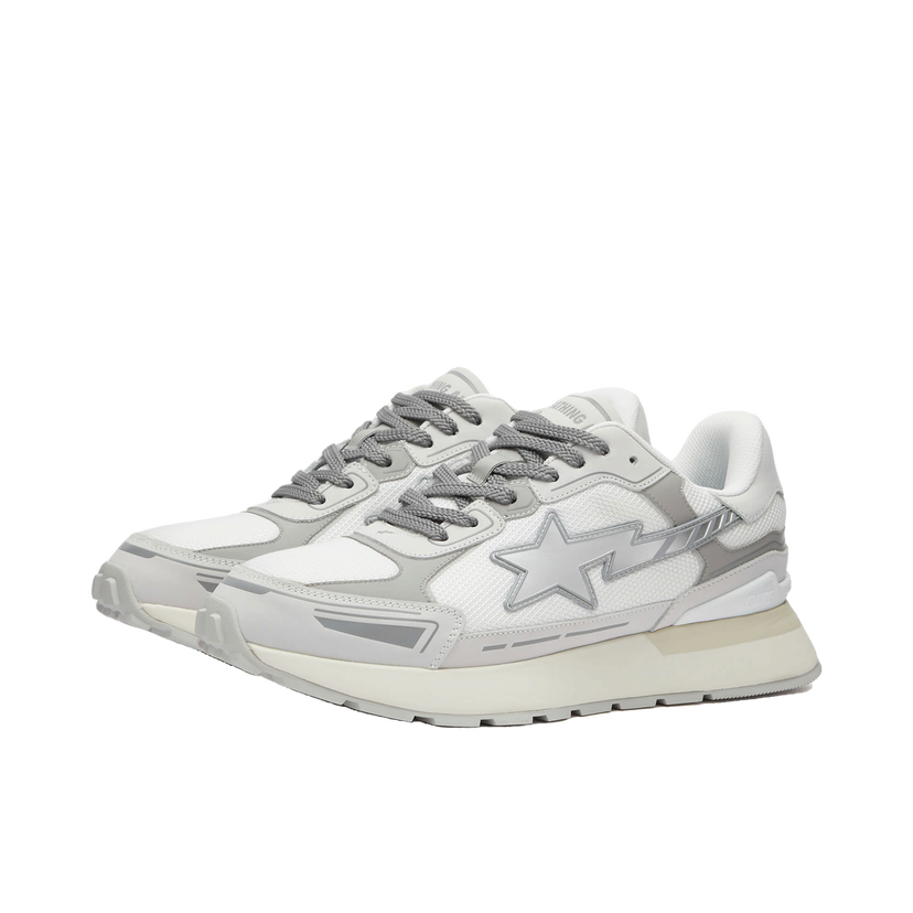 Tenisky a topánky BAPE A Bathing Ape Men's Road Sta Express Sneakers in White, | END. Clothing Šedá | 001FWK301318M-WHT