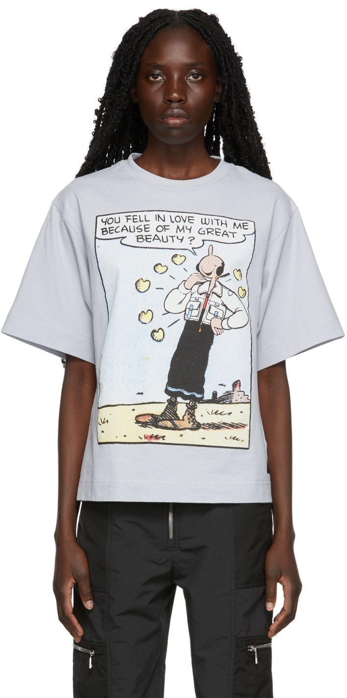 Tričko Moncler Genius 2 1952 Oyl T-Shirt Modrá | H10948C00003M1808, 0