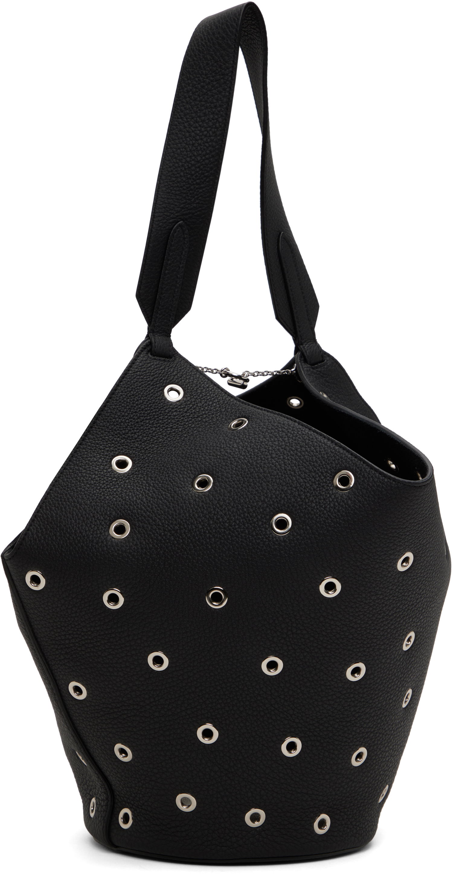 Tote bag Khaite KHAITE Small Lotus Eyelet Tote Čierna | H2043-915, 1