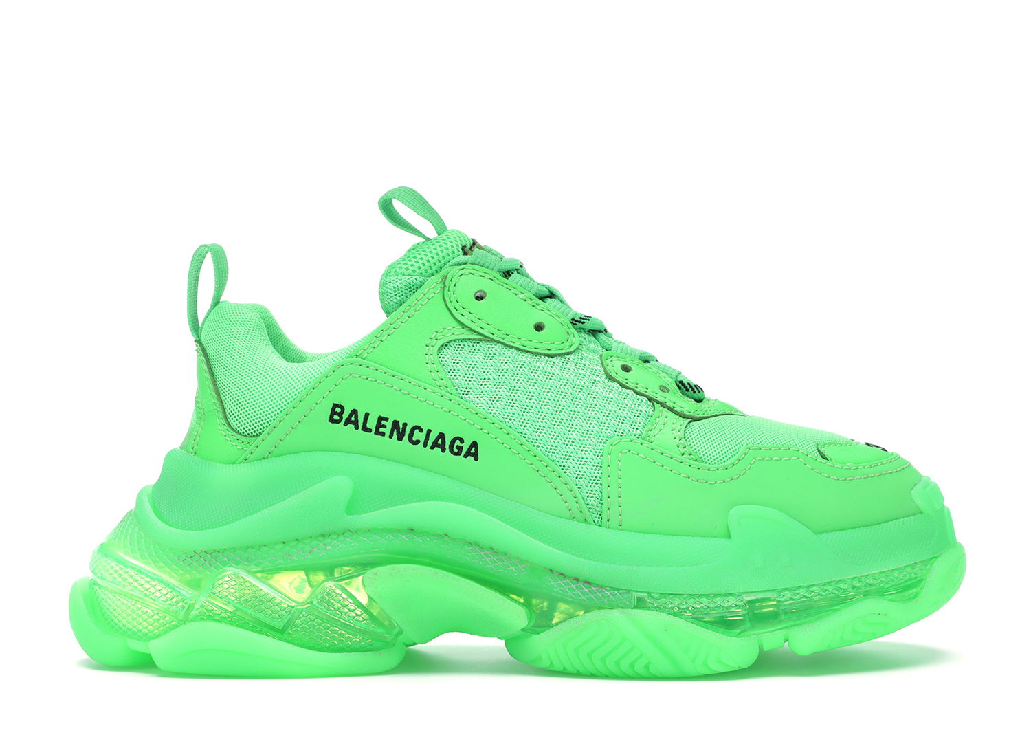 Tenisky a topánky Balenciaga Triple S Neon Green Clear Sole W Zelené | 544351 W09OL 3801, 0