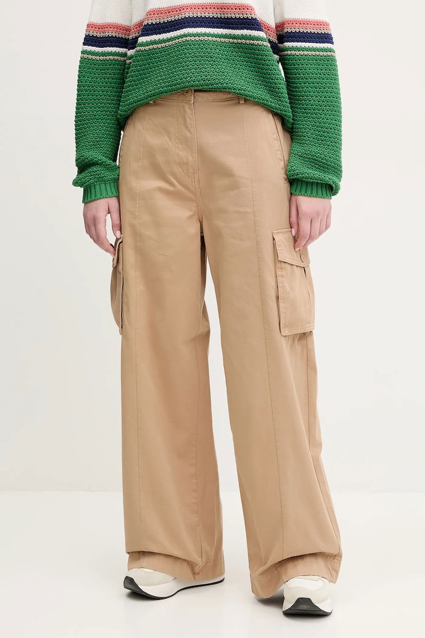 Cargo nohavice Napapijri Napapijri M-Selva High Waist Wide Leg Cargo Pants Béžová | NP0A4IL4N1Q1