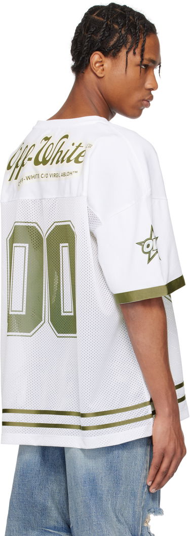 Dres Off-White Off-White Mesh Football Jersey Biela | OMAD003S25JER0020156, 2