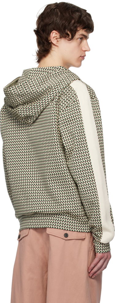 Mikina Wales Bonner Wales Bonner Power Zip Hoodie Béžová | US25JE35-JE22 - 1780 JACQUARD, 2