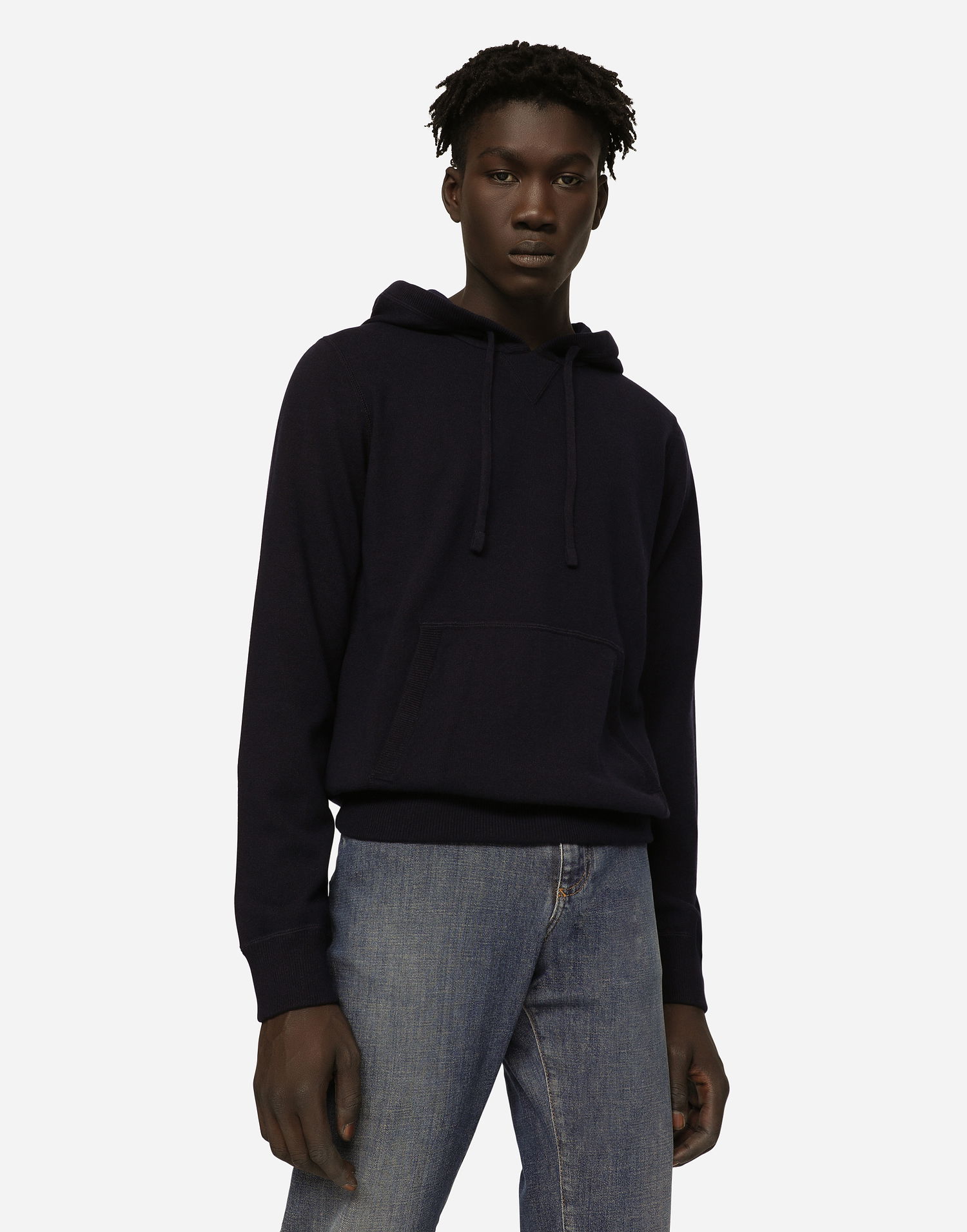 Mikina Dolce & Gabbana Dolce & Gabbana Cashmere Hooded Pullover Navy | GI116KF44EGB0665, 1