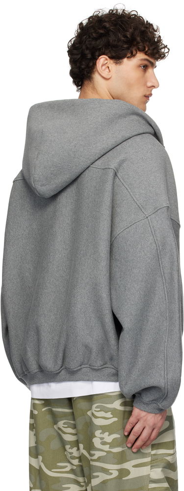 Mikina Alexander Wang Dense Fleece Star Zip-Up Hoodie Šedá | 6CC2242051, 2