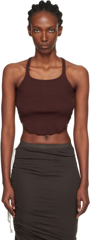 Tielko Rick Owens DRKSHDW Concordians Basic Rib Tank Top Hnedá | DS02E7100 RN, 0