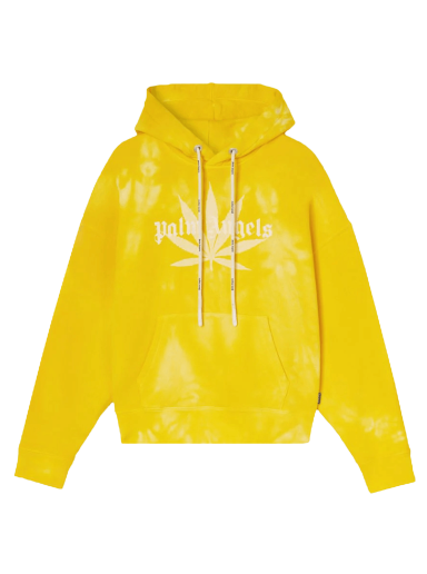 Mikina Palm Angels Leaf Tie Dye Hoodie Žltá | PMBB058S22FLE0101818