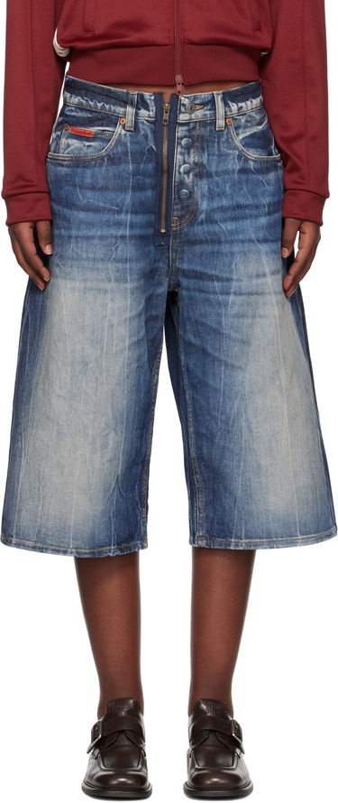 Šortky Martine Rose Martine Rose Zip Denim Shorts Modrá | 247WD07515, 0