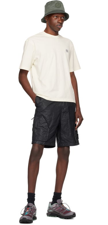 Šortky Stone Island Stone Island Organic Look Nylon Panama-TC Shorts Čierna | K1S15 L100010 S0069, 4