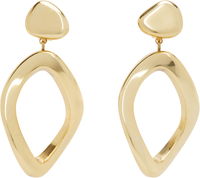 Max Mara Gold Gommoso Drop Earrings