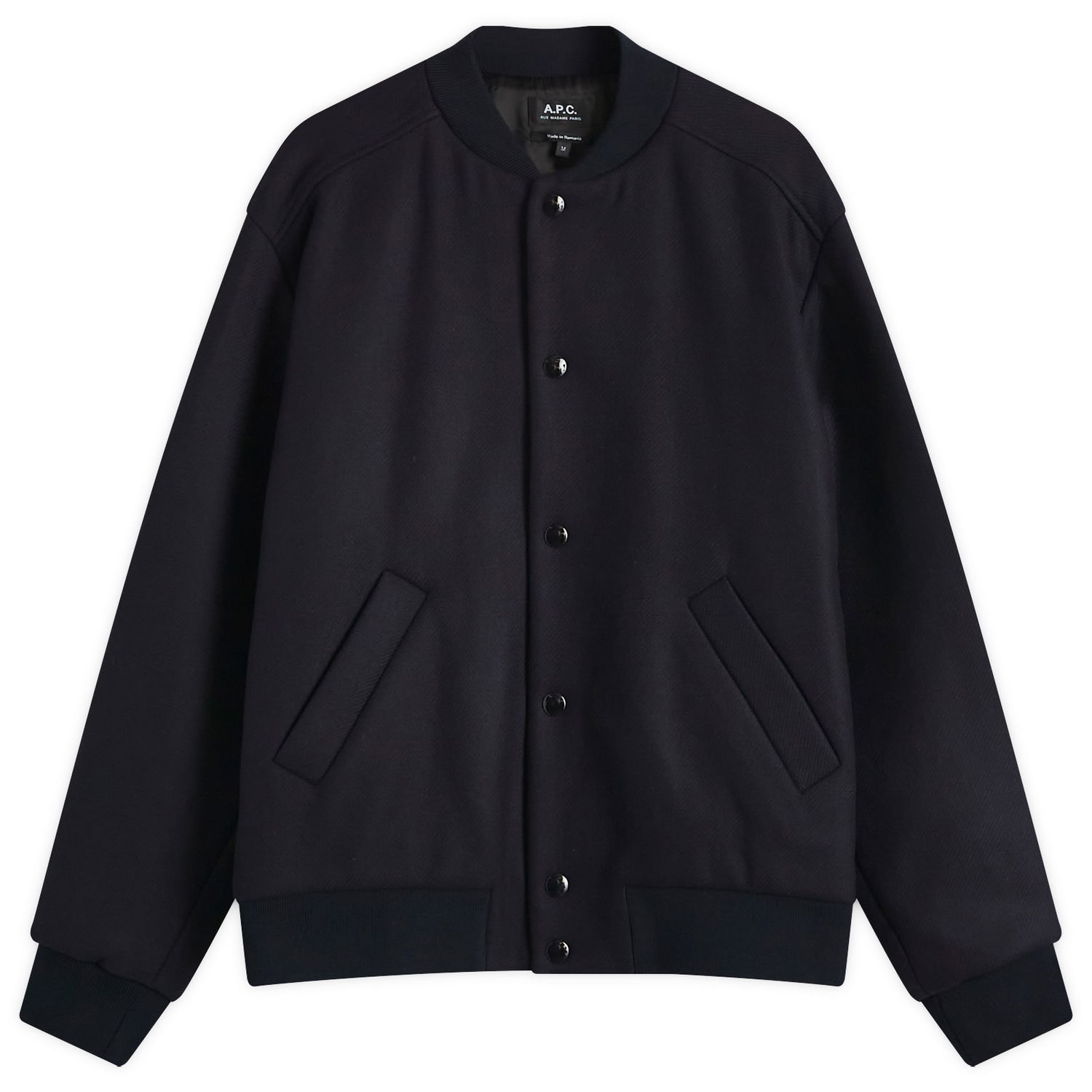 Bomber bunda A.P.C. Logo Varsity Jacket Modrá | WVBDE-M02974-IAK, 0