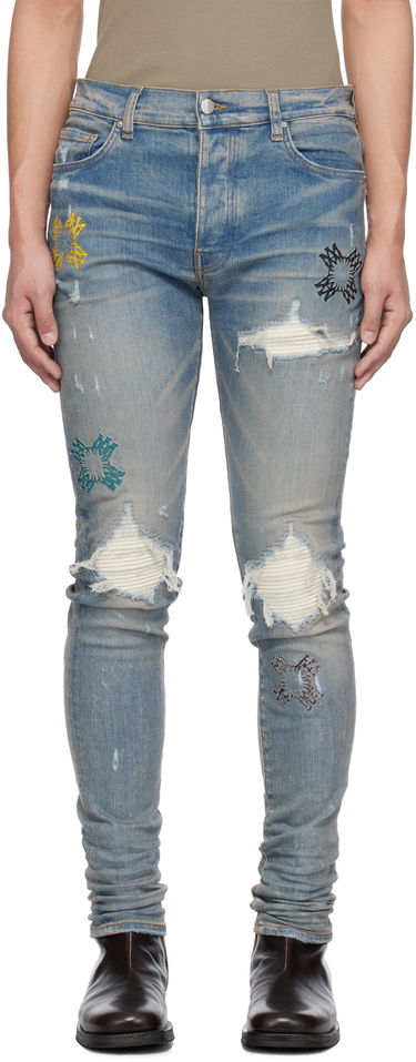 Džínsy AMIRI AMIRI MA Quad Cut Out MX1 Jeans Modrá | AMDNSY1121, 0