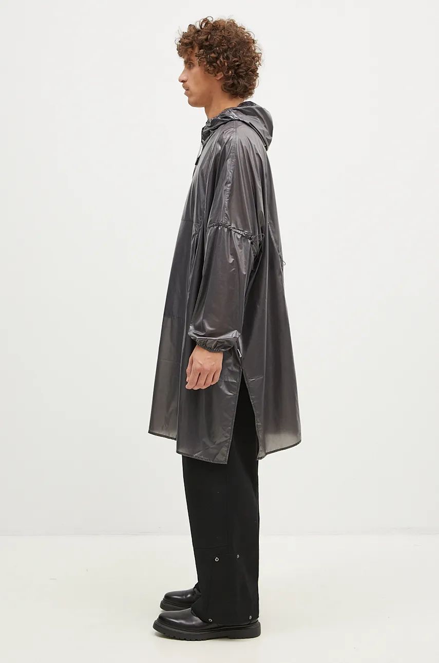Pláštenka Rains Long Ultralight Rain Jacket Šedá | 18770.BLACK, 1