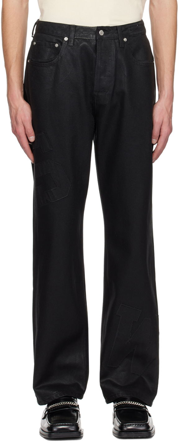Džínsy Saintwoods Waxed Black Jeans Čierna | SW01607, 0