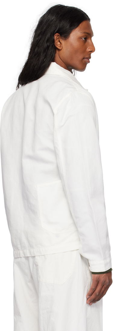 Košeľa C.P. Company C.P. Company Lens Cotton Linen Overshirt Biela | 18CMOS102A-006273G, 2