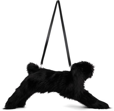 Taška cez rameno Simone Rocha Simone Rocha Faux Fur Hare Crossbody Bag Čierna | BAG197B 0815, 0