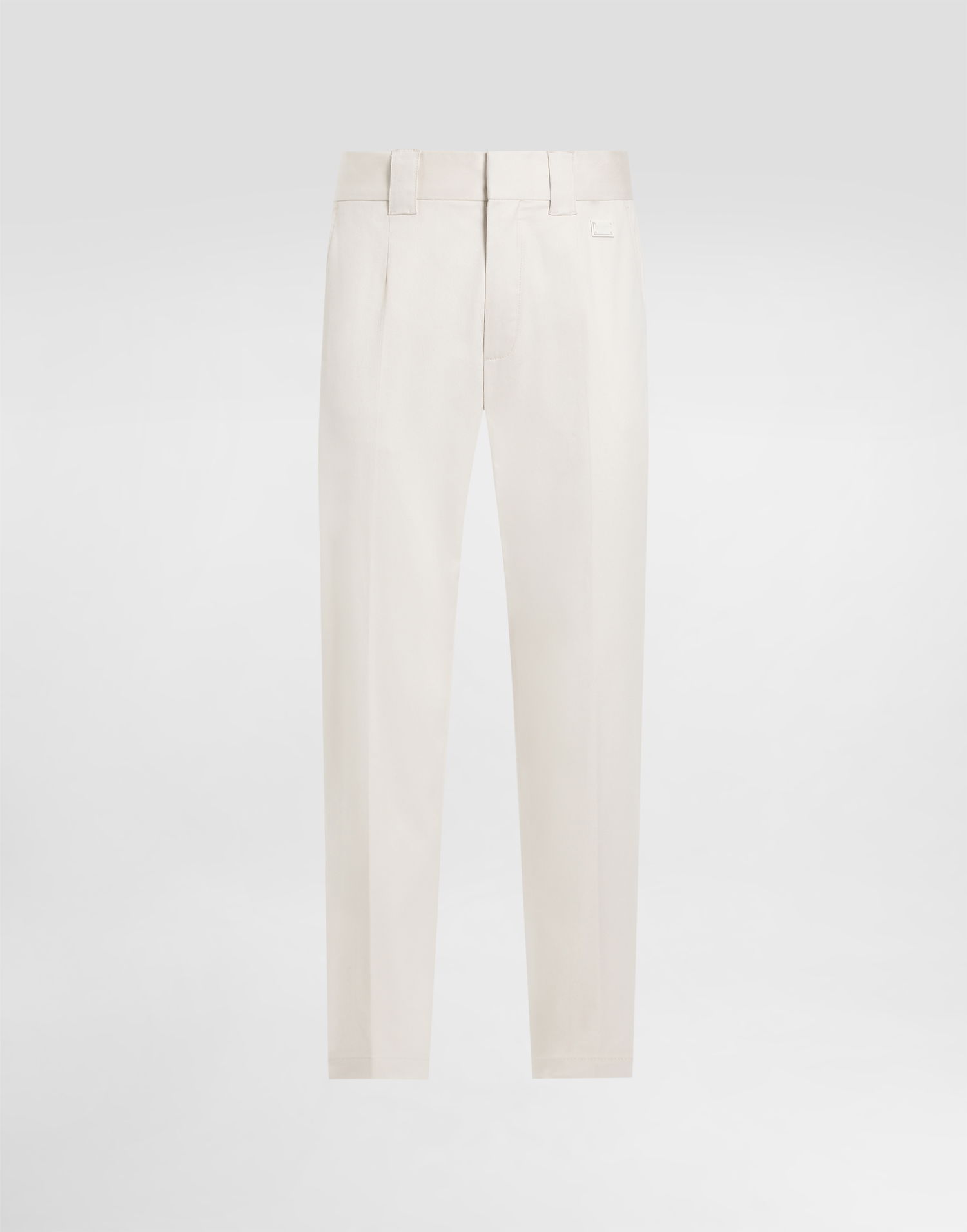 Nohavice Dolce & Gabbana Dolce & Gabbana Tailored Cotton Pants Biela | GP0R4TFUFL3W0802, 0