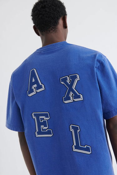 Tričko AXEL ARIGATO Typo Embroidered T-Shirt Modrá | A0787005, 6
