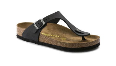 Tenisky a topánky Birkenstock Gizeh Oiled Leather Black Regular Fit Čierna | 845251, 1