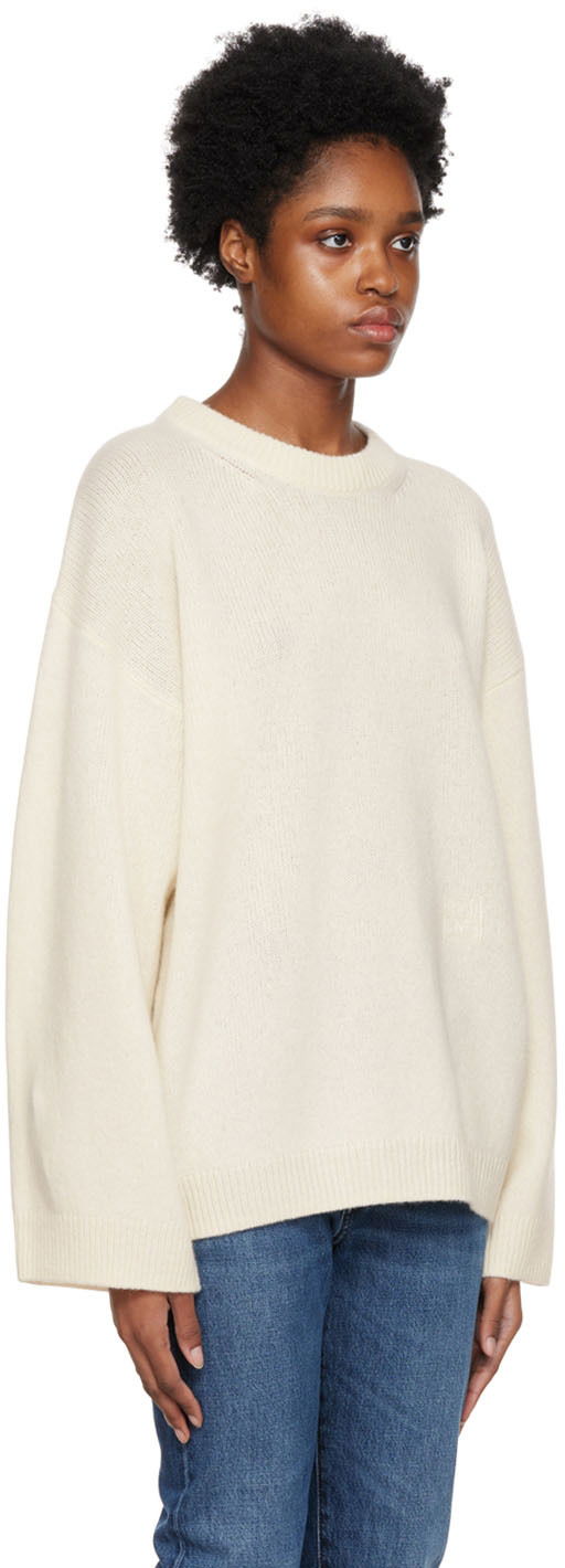 Sveter TOTEME TOTEME Crewneck Sweater Biela | 222-571-753, 1