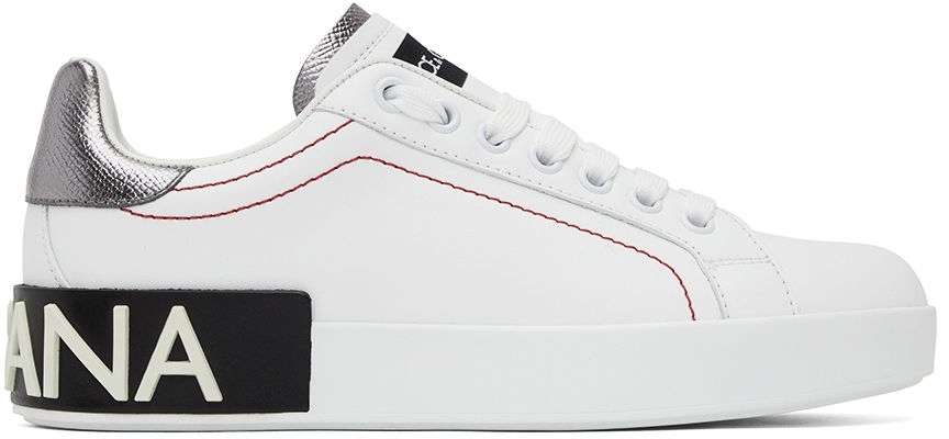 Tenisky a topánky Dolce & Gabbana White Portofino Sneakers Biela | CK1587 AH527, 0
