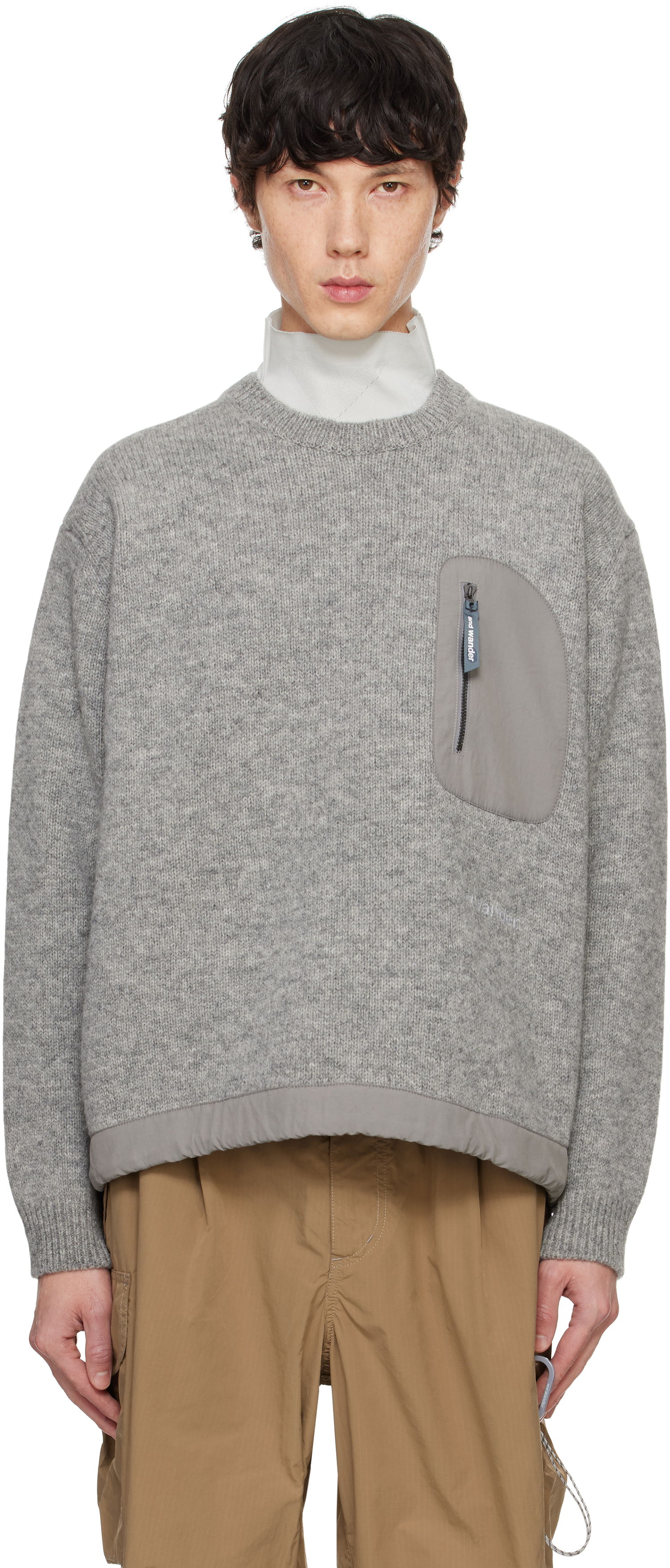 Sveter and wander Shetland Wool Sweater Šedá | 5744284161, 0
