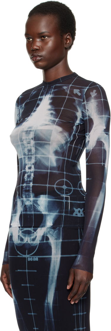 Šaty Jean Paul Gaultier Jean Paul Gaultier 'The Squeletor' Mesh T-Shirt Čierna | 25/33-F-TO241-T580-005956, 3