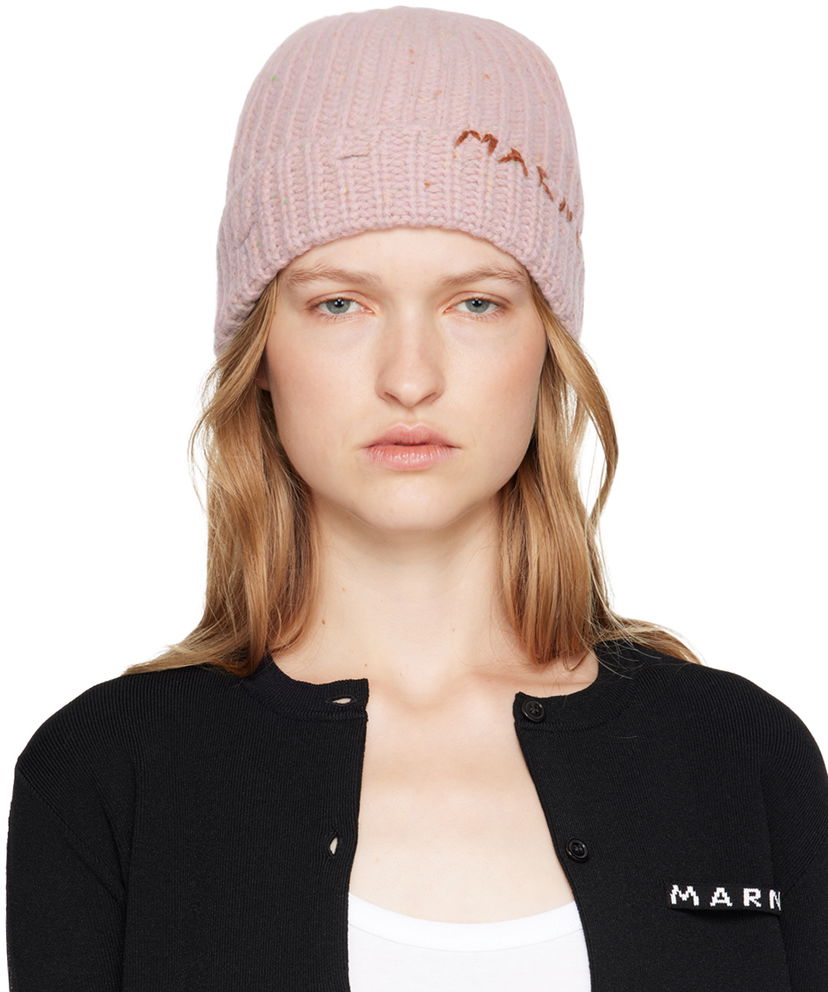 Kulicha Marni Pink Shetland Wool Beanie Ružová | CLMC0125Q0 UFH938