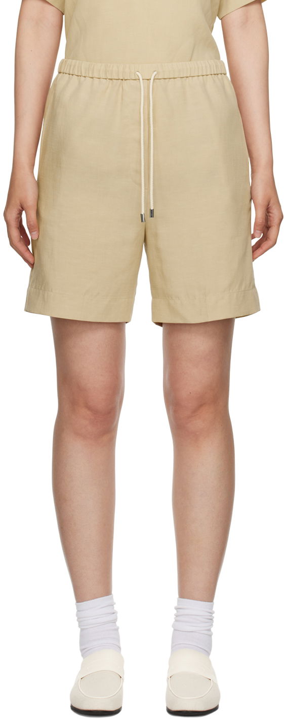 Šortky TOTEME TOTEME Drawstring Shorts Béžová | 233-2025-214, 0