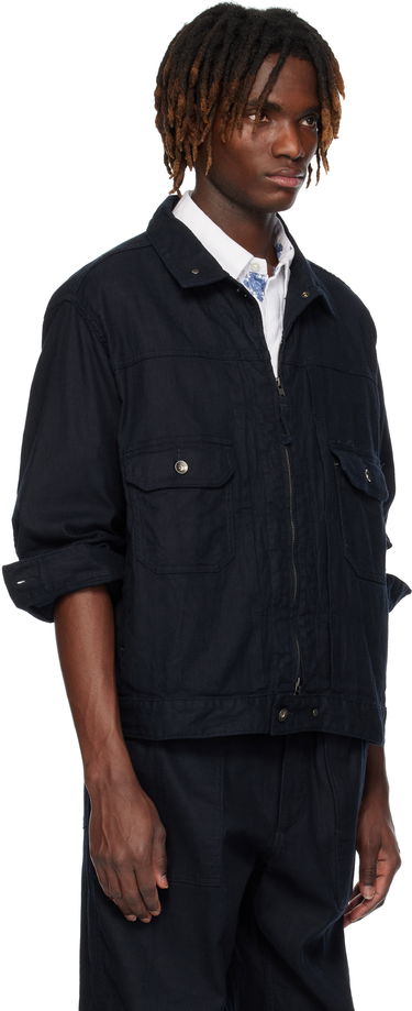 Bunda Engineered Garments Engineered Garments Trucker Denim Jacket Čierna | 25S1D007, 4