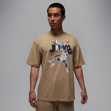 Tričko Jordan Jordan Brand Jamming Frequency T-Shirt Béžová | HJ2929-240, 0