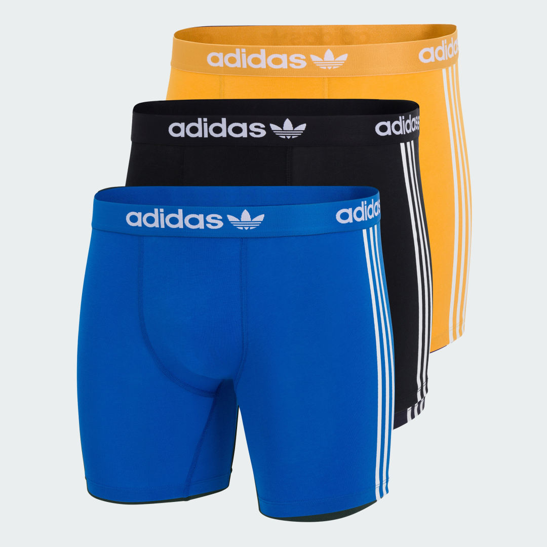 Comfort Flex Cotton Boxer Briefs With Three Stripes