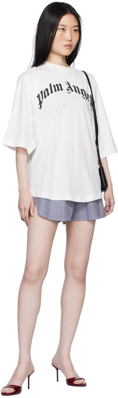 Boxerky Palm Angels Classic Logo Striped Shorts Modrá | PWCB050S25FAB0014603, 3