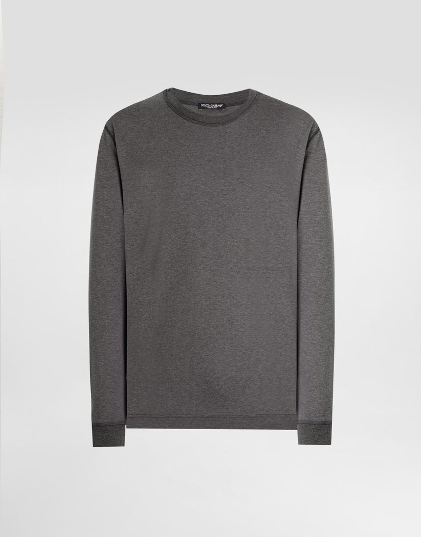 Mikina Dolce & Gabbana Dolce & Gabbana Cotton Sweatshirt Šedá | G8SX5TFU7EQS8292