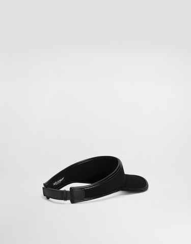 Čiapky a klobúky Dolce & Gabbana Dolce & Gabbana Gabardine Visor Čierna | GH910AFUFL3N0000, 1