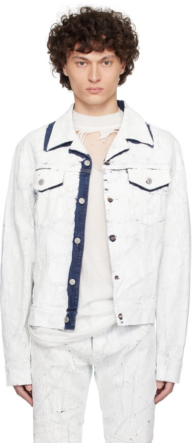 Bomber bunda Maison Margiela MM6 Maison Margiela Sports Denim Jacket Biela | SH2AM0027 M30028, 0