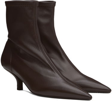 Tenisky a topánky TOTEME 'The Heeled Sock' Kitten Heel Boots Hnedá | 244-WAS0161-LE0089, 3