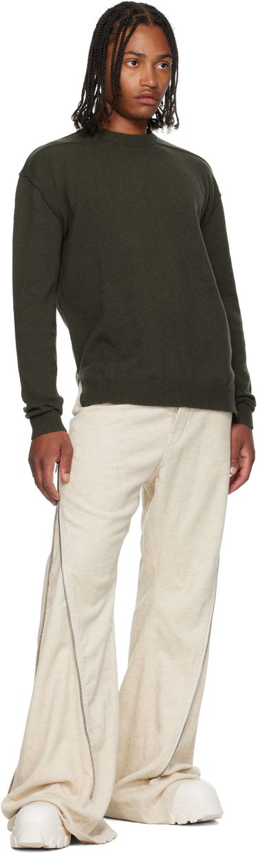 Sveter Rick Owens Concordians Round Neck Sweater Zelené | RU02E1684 WSBR, 3