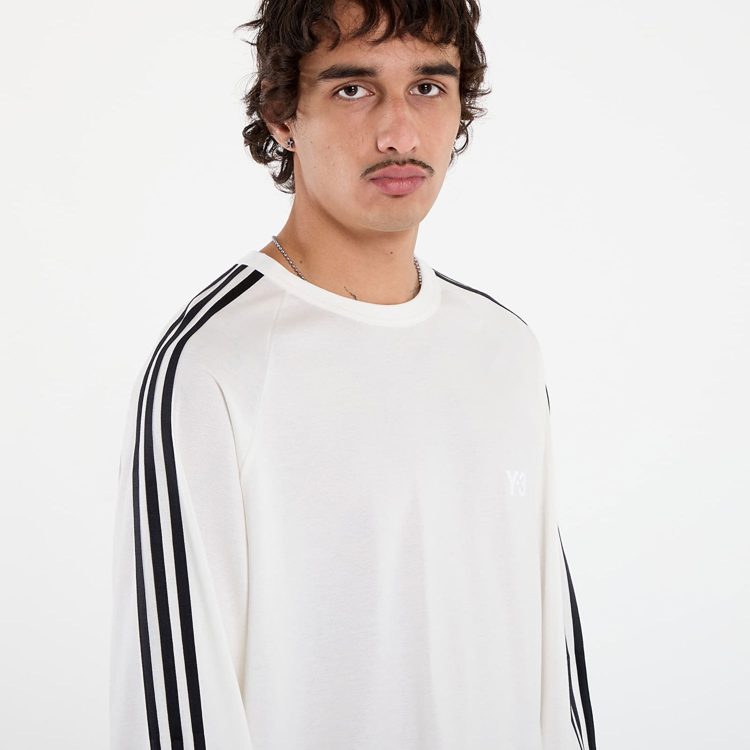 Tričko Y-3 Y-3 Wire Long Sleeve T-Shirt Biela | JZ0635, 1
