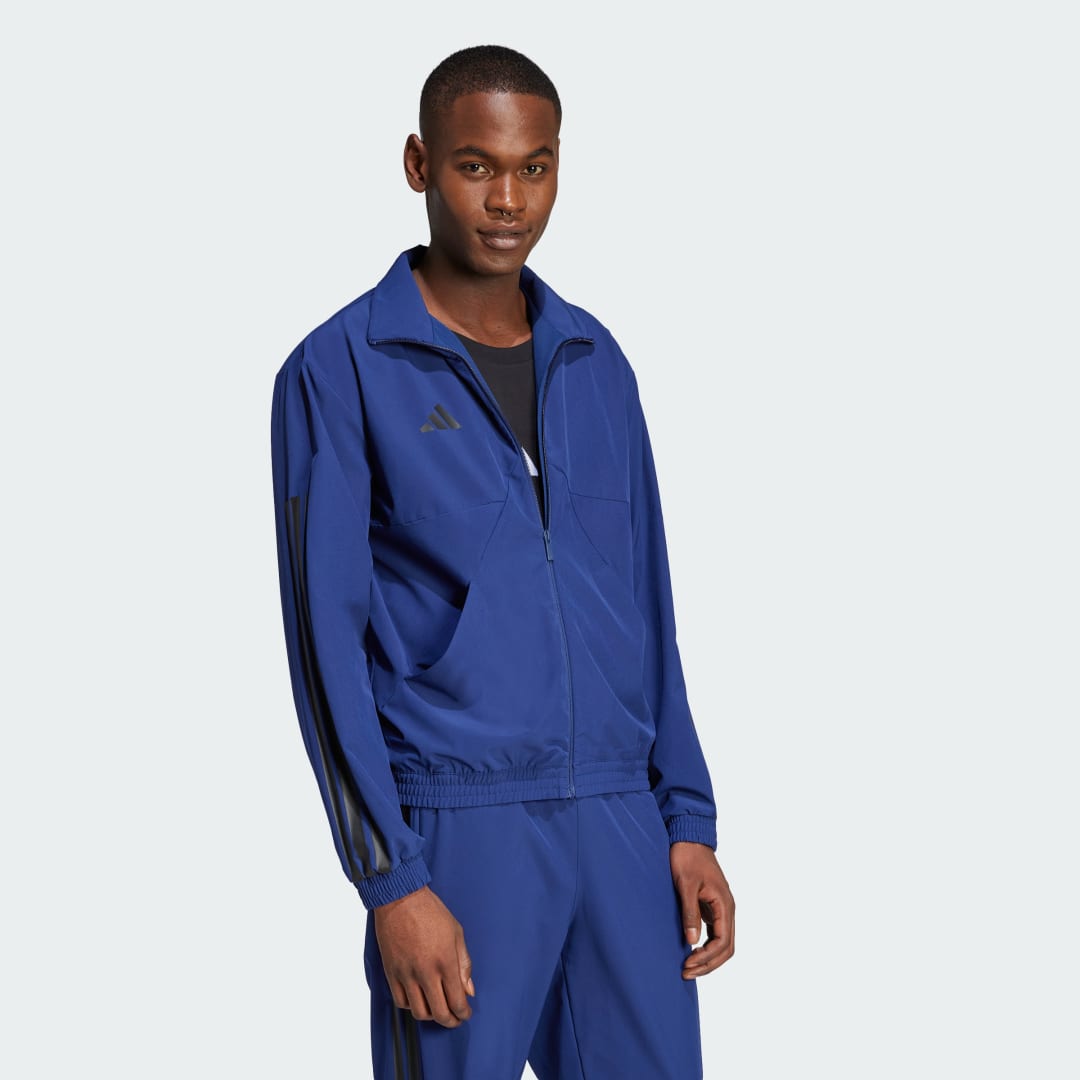Vetrovka adidas Performance Woven Track Jacket Modrá | JC6668, 1