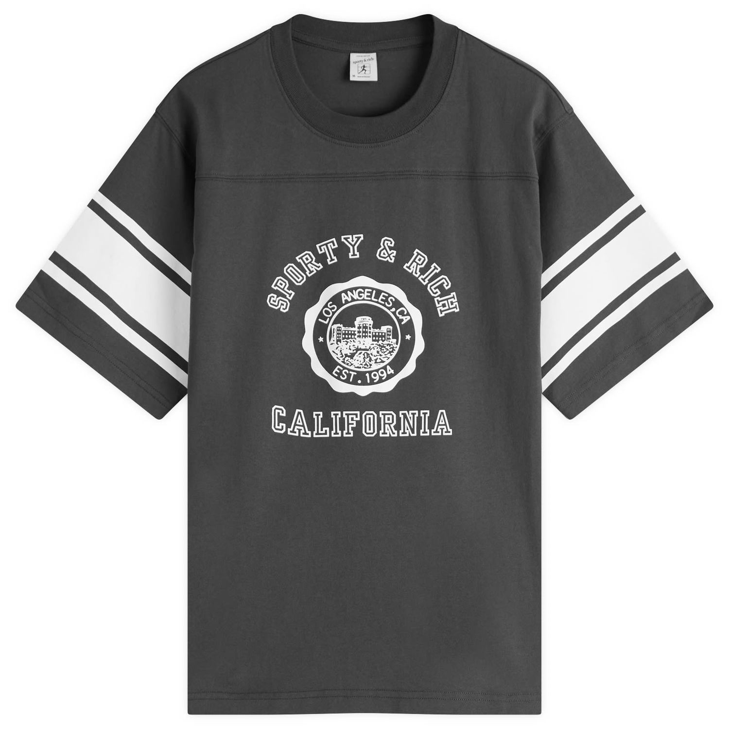 Tričko Sporty & Rich Sporty & Rich California Emblem Rugby T-Shirt Šedá | TO039622508BA02, 0