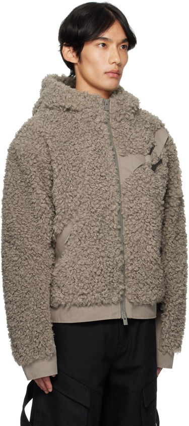 Bunda HELIOT EMIL Heliot Emil Chiaroscuro Fleece Hooded Jacket Šedá | PREAW25_M_02_155_DST19, 1