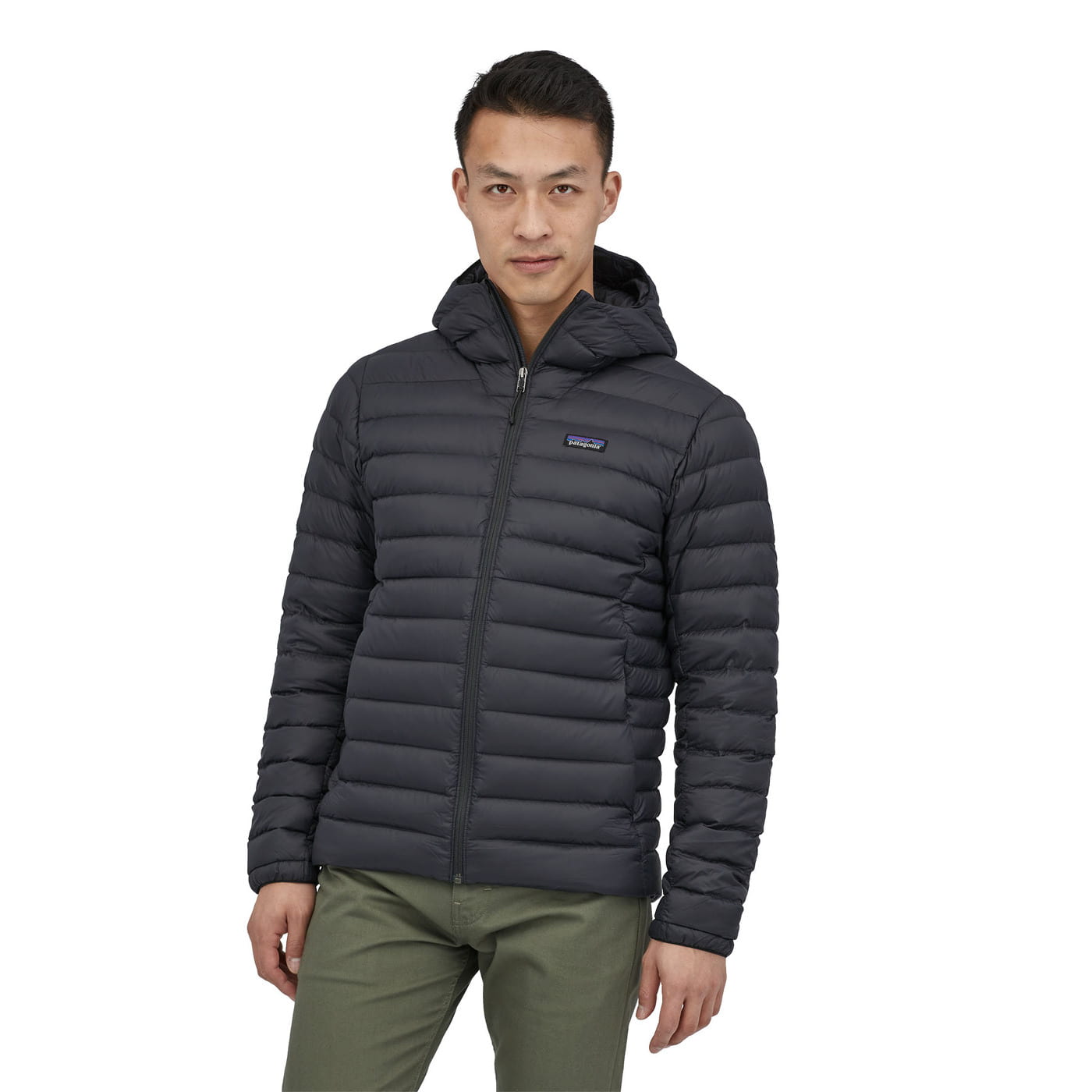 Bunda Patagonia Down Sweater Hoody Čierna | 84702 BLK, 0