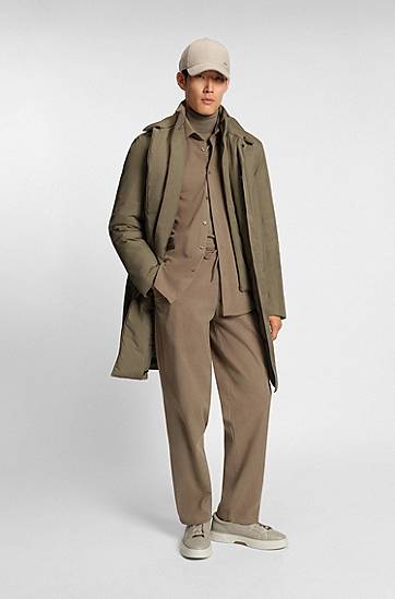 Pláštenka BOSS waterproof coat with detachable bib Zelené | 50547829, 1